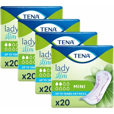 TENA Lady Slim Mini Soft inkontinenčné vložky 4 x 20 ks