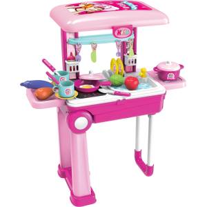 Buba Детска кухня Buba - Little Chef, Куфар, Розова (008-921A)
