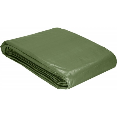 Springos Krycia plachta 4 × 4 m s okami tmavozelená/strieborná S-GA2132