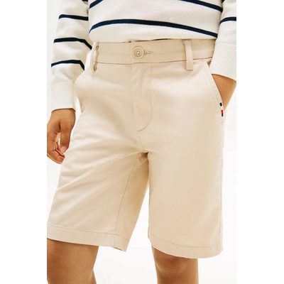 Tommy Hilfiger къс панталон чино за деца от памук (KB0KB09641.128.176.PPY2)