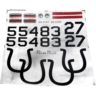 OV-10 Bronco 30ccm: Hangar 9 samolepky