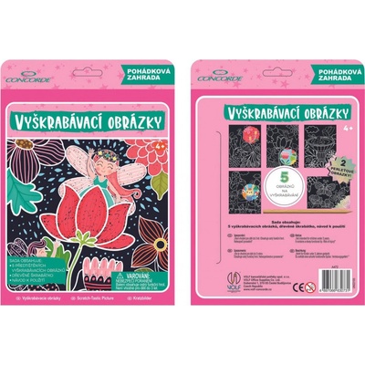 Vyškrabovacie obrázky Rozprávková záhrada
