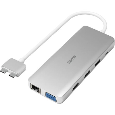 Hama USB-C хъб Hama "Connect2Mac", Multiport за Apple MacBook Air & Pro, 12 порт (HAMA-200133)
