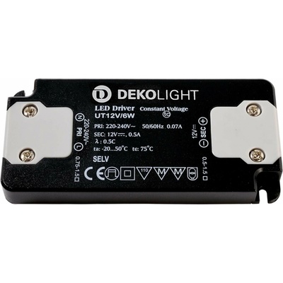 Dekolight KapegoLED napájení UT12V/6W konstantní napětí 0-0,5 A IP20 12V DC 6,00 W 872629