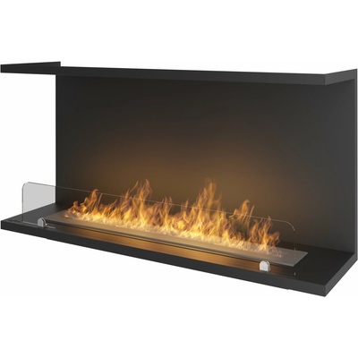 InFire Závesný biokrb 100 x 50 x 27 cm čierny