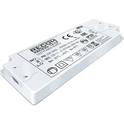 RECOM LED driver 20 W 0 - 1670 mA 12 V/DC nastavitelný 1 ks