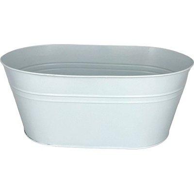 Mica САКСИЯ ОВАЛНА МЕТАЛНА joey l30xw17xh13см БЯЛА (1172879)