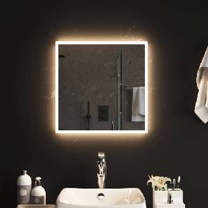 vidaXL LED огледало за баня, 50x50 см (151758)
