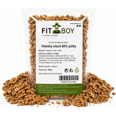 FITBOY Vlašský ořech 80% půlky 500 g