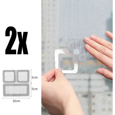 6 бр. лепенки за поправка на мрежа на комарник (1190606)