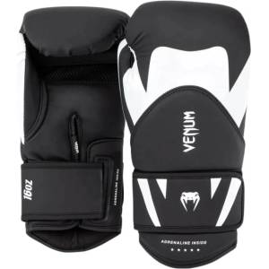 Venum Challenger 4.0 Boxing Gloves | Black - White [2 бр. ] 12 oz