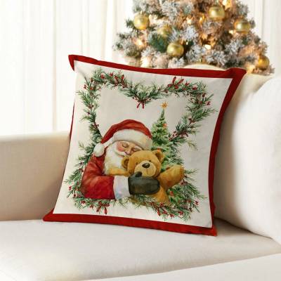 Maestri Cotonieri Vankúš s výplňou Santa s Mackom 50x50