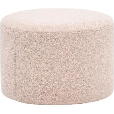 Kave Home Růžový bouclé taburet Kaeli 60 cm
