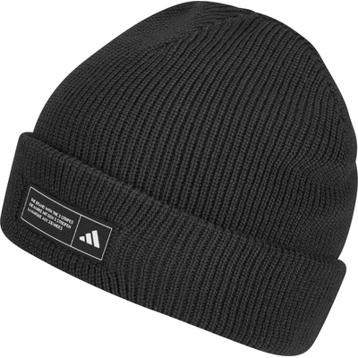 adidas ESSENTIALS CUFFED BEANIE Černá Bílá