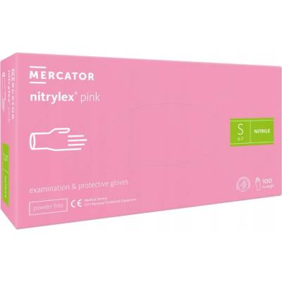 Mercator Medical Nitrylex Ružové nitrilové S ružové 100 ks