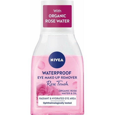 Nivea Rose Touch dvoufázový odličovač očí a make-upu 100 ml – Hledejceny.cz