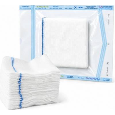 Matopat Matopat sterilné kompresy z gázy s RTG niťou na rany 7,5 x 7,5 cm 5 ks 12