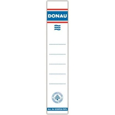 DONAU Заместващ етикет за папки, двустранен, 28x153mm, DONAU, бял 8350920-09PL (8350920-09PL)