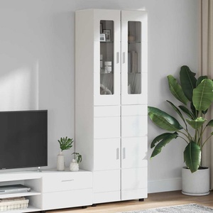 vidaXL Висок шкаф FLORIN 60 x 35 x 182 см Бяло Инженерна дървесина (3397914)