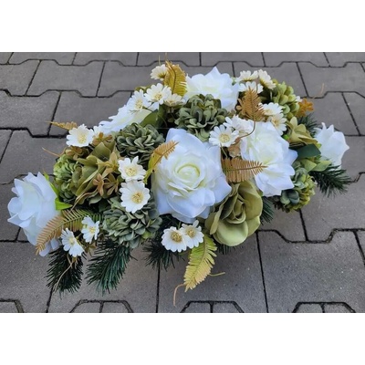 Ikebana 02 umelá kvetinová väzba ruža, chryzantéma