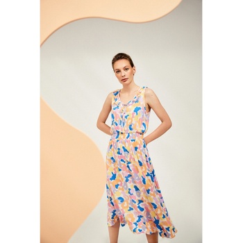 Moodo Кремава шарена рокля Moodo Moodo | Byal | ЖЕНИ | XS