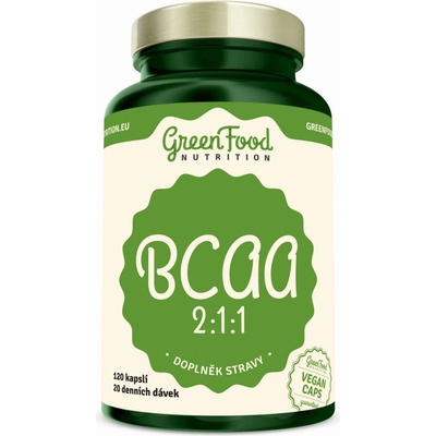 GreenFood BCAA 2: 1: 1 120 kapsúl