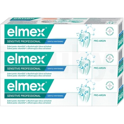 Elmex Sensitiv Professional Gentle Whitening zubní pasta 3 x 75 ml