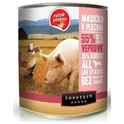 Topstein Farm Fresh Masíčko v plechu vepřové 6 x 800 g