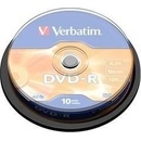 Média pro vypalování Verbatim DVD-R 4,7GB 16x, cake 10ks (43523)