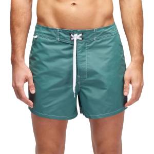 Sundek Бански гащета Sundek Iconic taffeta swimming shorts - Green (Camo Green)