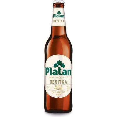 Platan 10 světlé výčepní 4% 0,5 l (sklo)