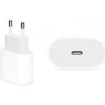 Apple Променливотоково зарядно устройство с гнездо Type-C (20W, бързо зарядно PD, наследник на MU7V2ZM/A) БЯЛО MHJE3ZM/A (MHJE3ZM/A)