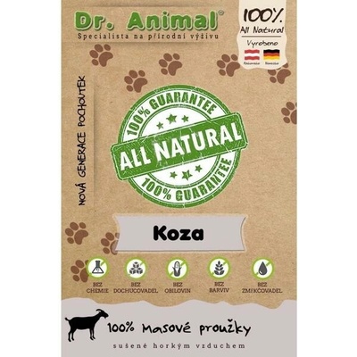 Dr. Animal - kozie masové prúžky 80 g