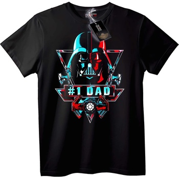 NOONEBRAND Тениска Darth Vader №1 татко - 3XL, Black