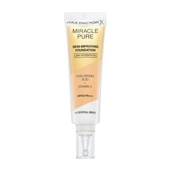 Max Factor Miracle Pure Skin-Improving Foundation dlhotrvajúci make-up s hydratačným účinkom 33 Crystal Beige 30 ml