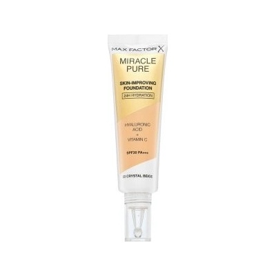 Max Factor Miracle Pure Skin-Improving Foundation dlhotrvajúci make-up s hydratačným účinkom 33 Crystal Beige 30 ml