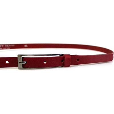 Penny Belts dámský kožený opasek červený 60015-1-93