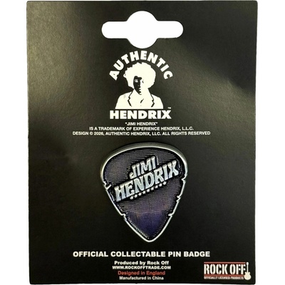 RukaHore odznak Jimi Hendrix pin badge plectrum