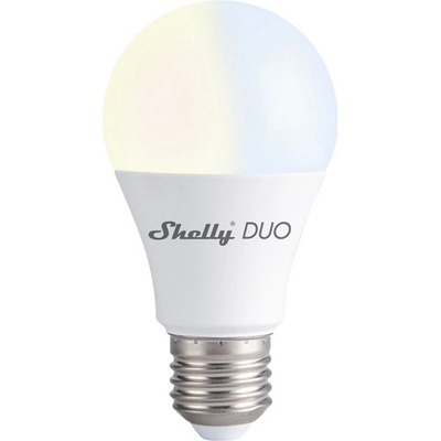 Shelly DUO LED žiarovka stmievateľná žiarovka 800 lm, závit E27, nastaviteľná teplota bielej, WiFi SHELLY-DUO