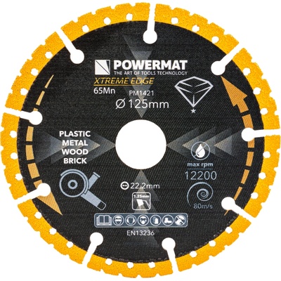 Powermat Řezný diamantový kotouč 125 mm PM1421
