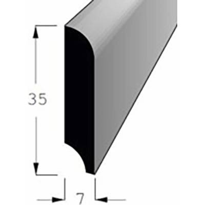 Lišta podlahová dub 35x7mm délka 240cm