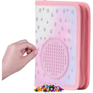 PIXIE CREW Ученически несесер Pixie Crew - Hearts & Paws, Pink (PXA-04-39)
