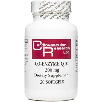 Ecological Formulas Co-Enzyme Q10, 200 mg, 30 капсули, Ecological Formulas (13198 EF)