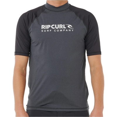 Rip Curl Мъжка плажна тениска от ликра Rip curl Shock UPF S/S Lycra - Black Marle (050-2301-0113)