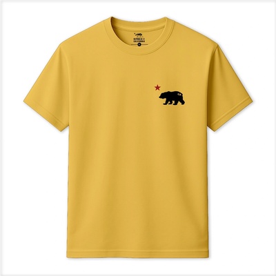 Republic of California Тениска Republic of California Men's Cali Bear T-Shirt - Daisy