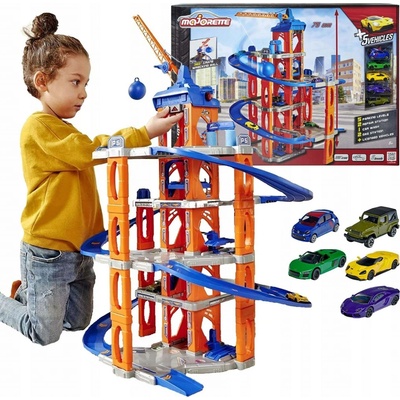 Majorette Garáž Car Park 5 podlaží a 1 autíčko