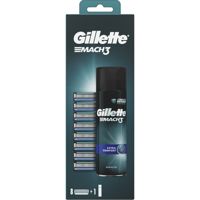 Gillette Mach3 8ks+Extra Comfort gel 200ml