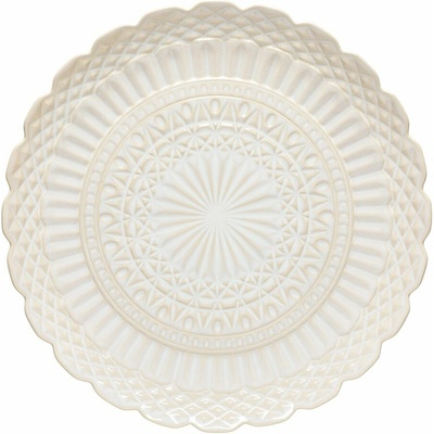 Costa Nova Biely servírovací kameninový tanier 39 cm Cristal