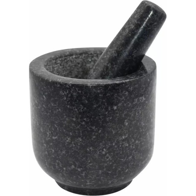 KINGHOFF Хаванче и пестик Kinghoff KH 1679, 12x12 см, Гранитно, Графитен (9999KH1679)