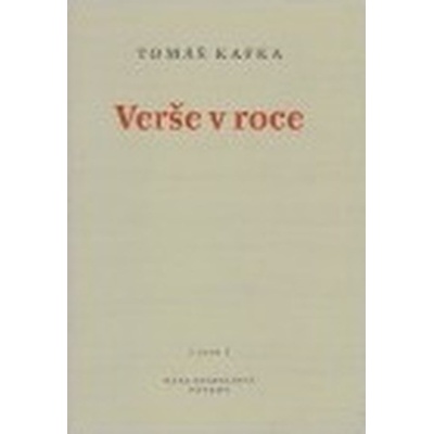 Verše v roce - Kafka Tomáš